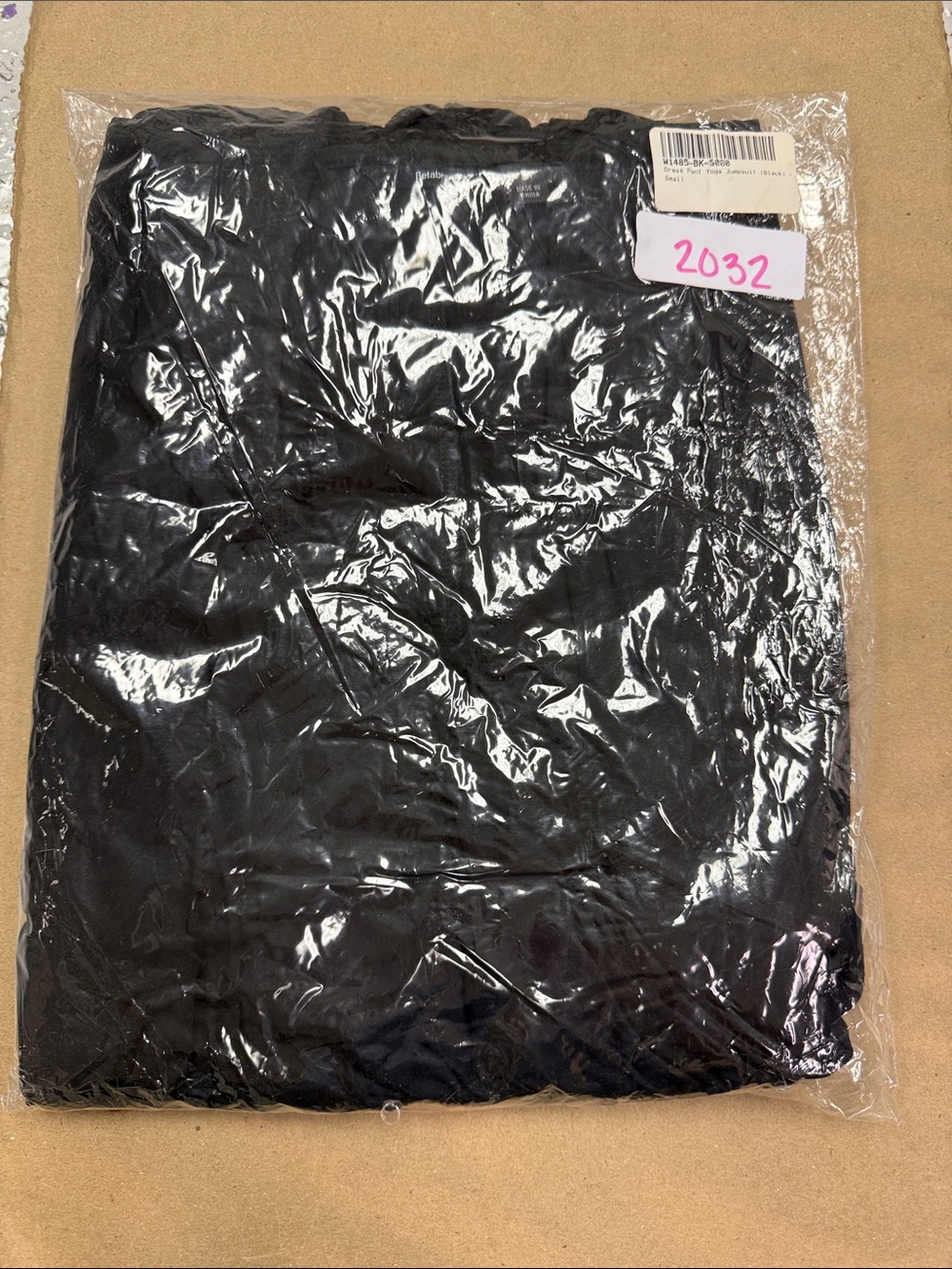 New Betabrand Black Wrap Wide Leg Dress Pant Yoga Jumpsuit Small